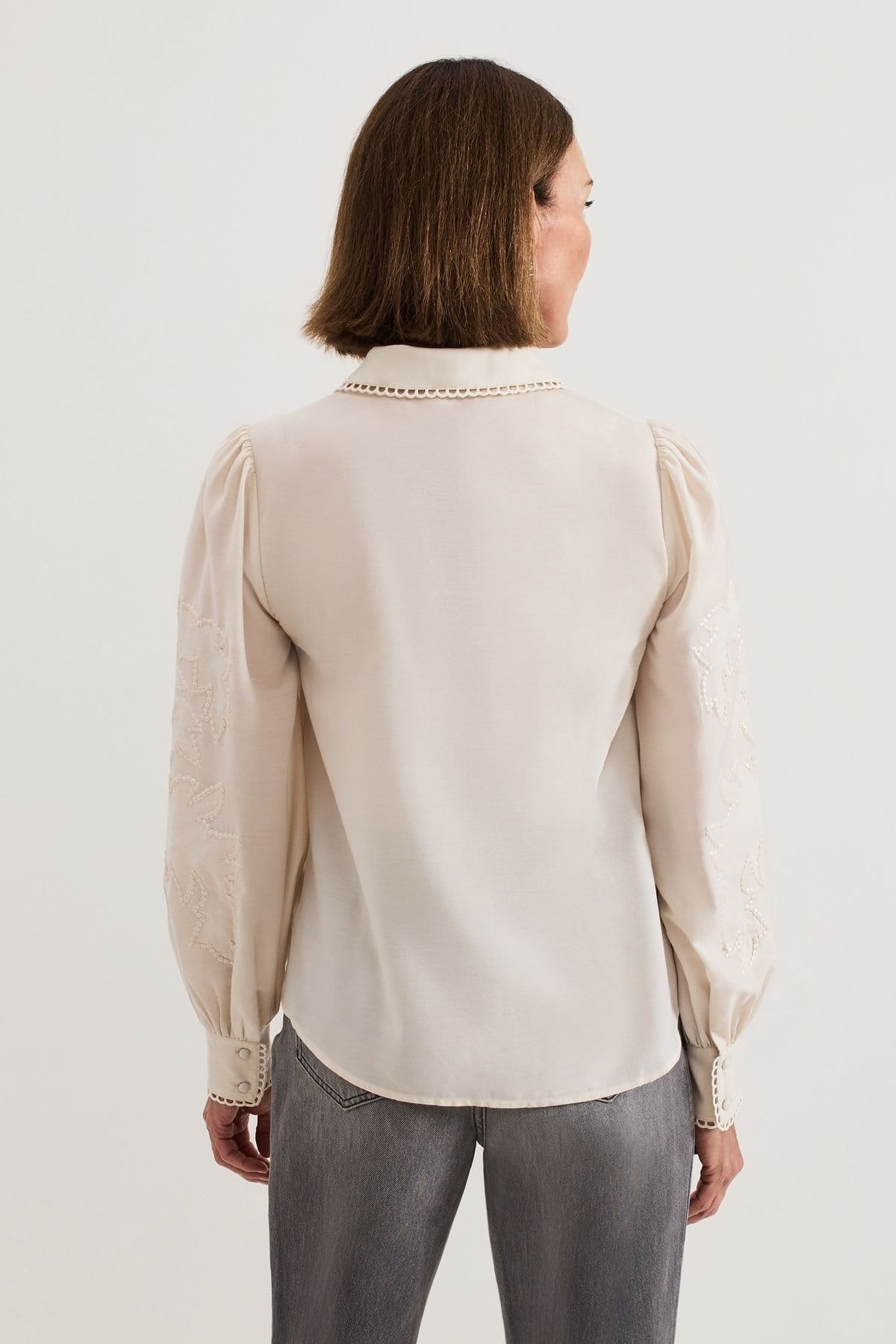 Phase Eight Phase Eight Women's Aneira Sequin Blouse in Off-White - 4