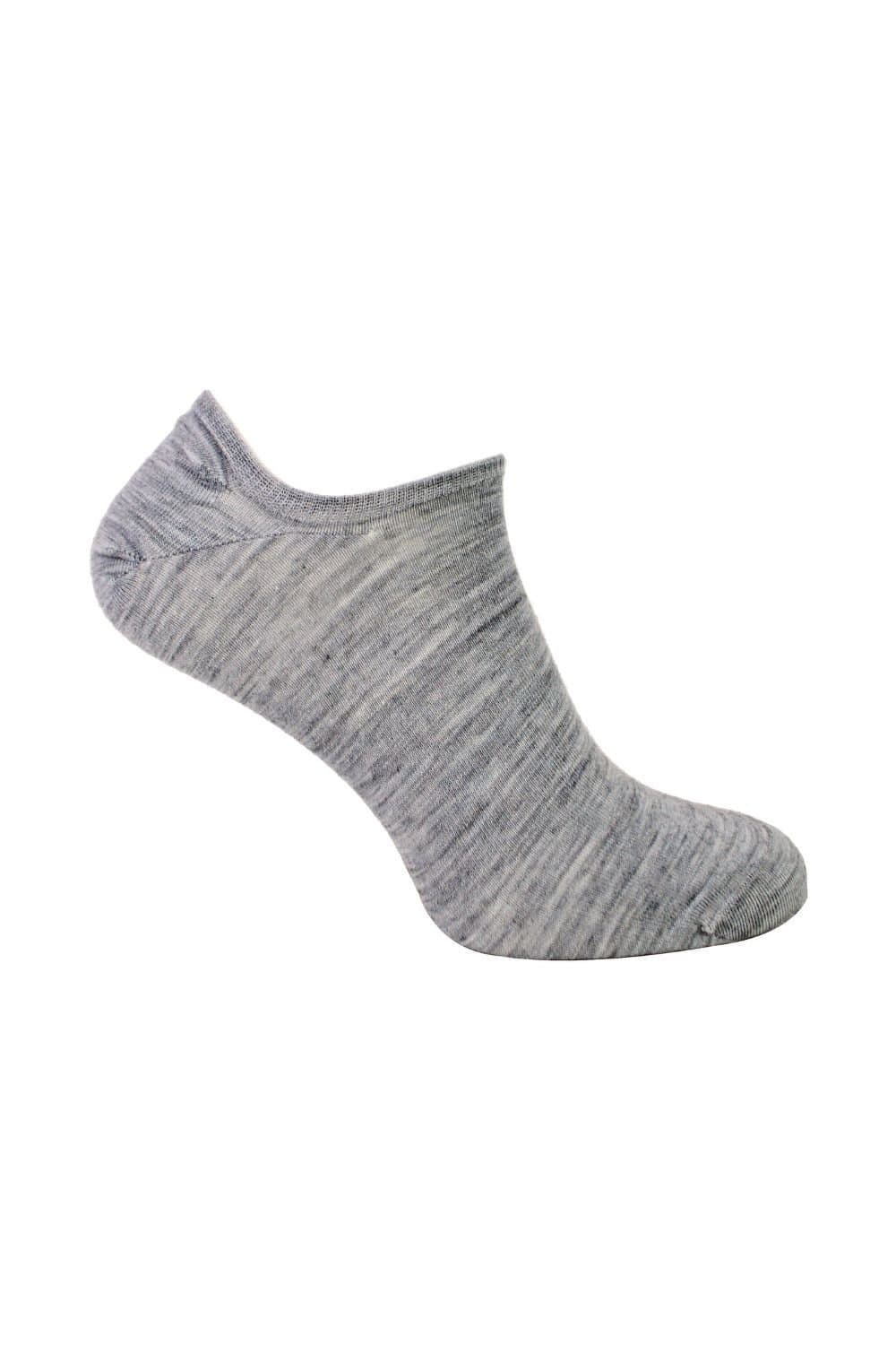 Steven Steven Men's Merino Wool No Show Socks in Light Grey