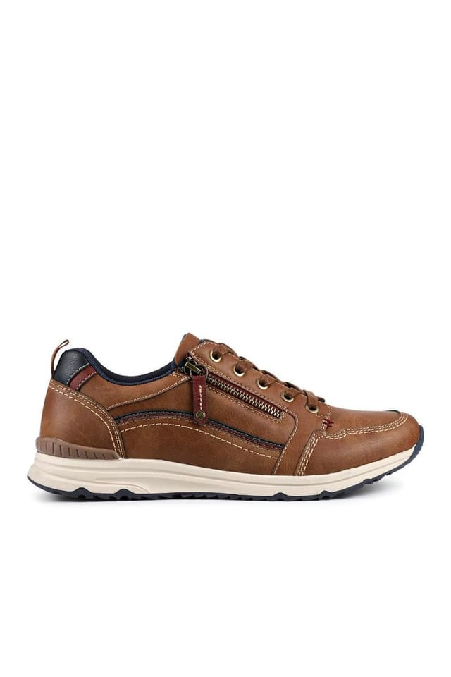 Pavers Pavers Men's Casual Lace-Up Shoes in Tan - 2