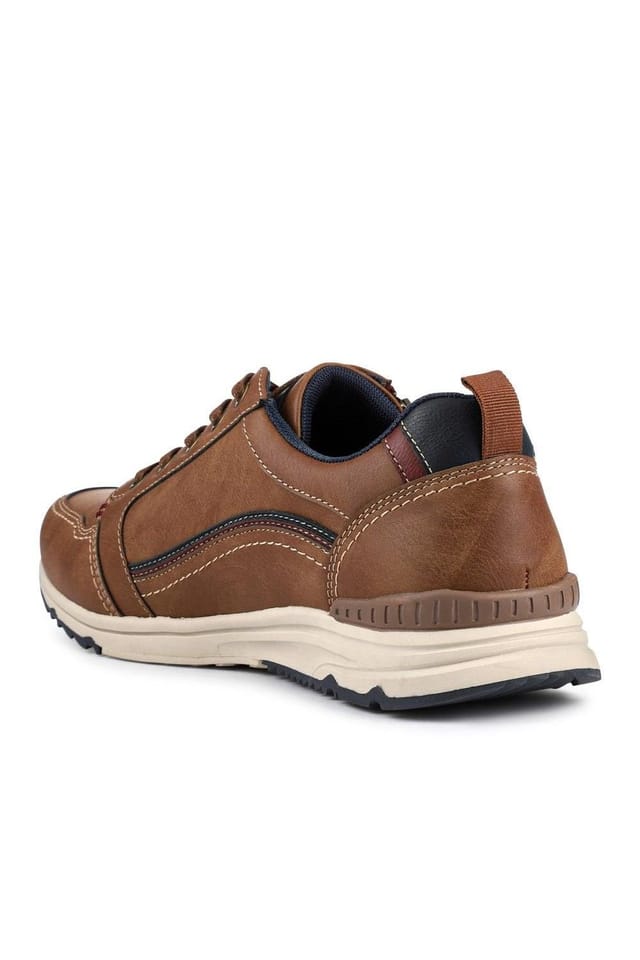 Pavers Pavers Men's Casual Lace-Up Shoes in Tan - 3