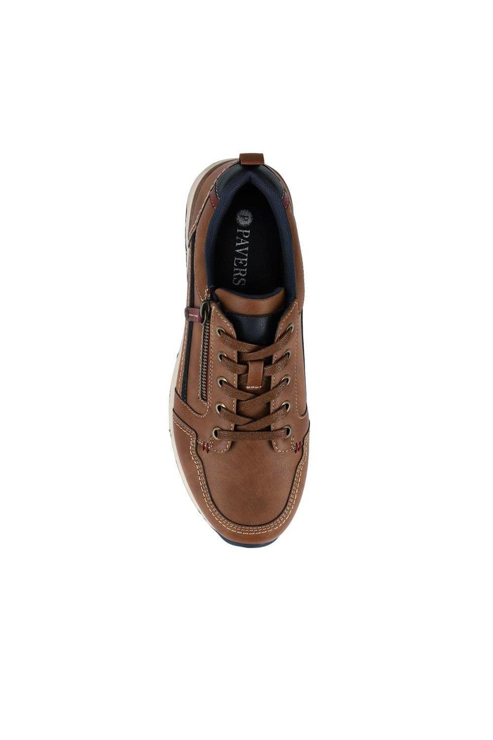 Pavers Pavers Men's Casual Lace-Up Shoes in Tan - 4
