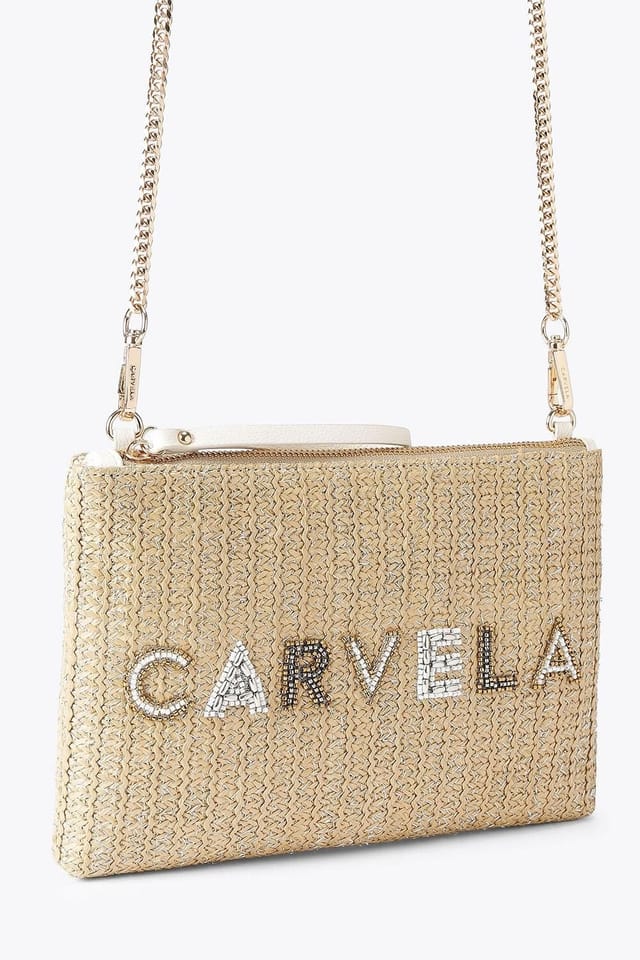 Carvela Carvela Women's 'Sorrento Chain Pouch' Bag in Beige - 2