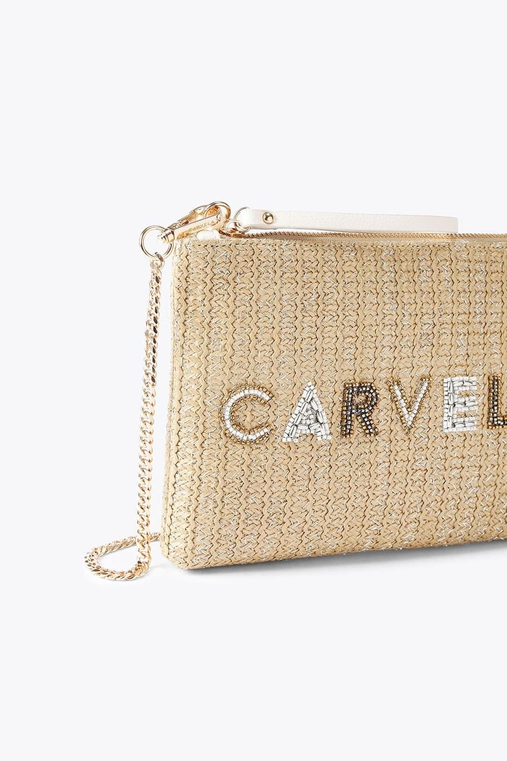 Carvela Carvela Women's 'Sorrento Chain Pouch' Bag in Beige - 4