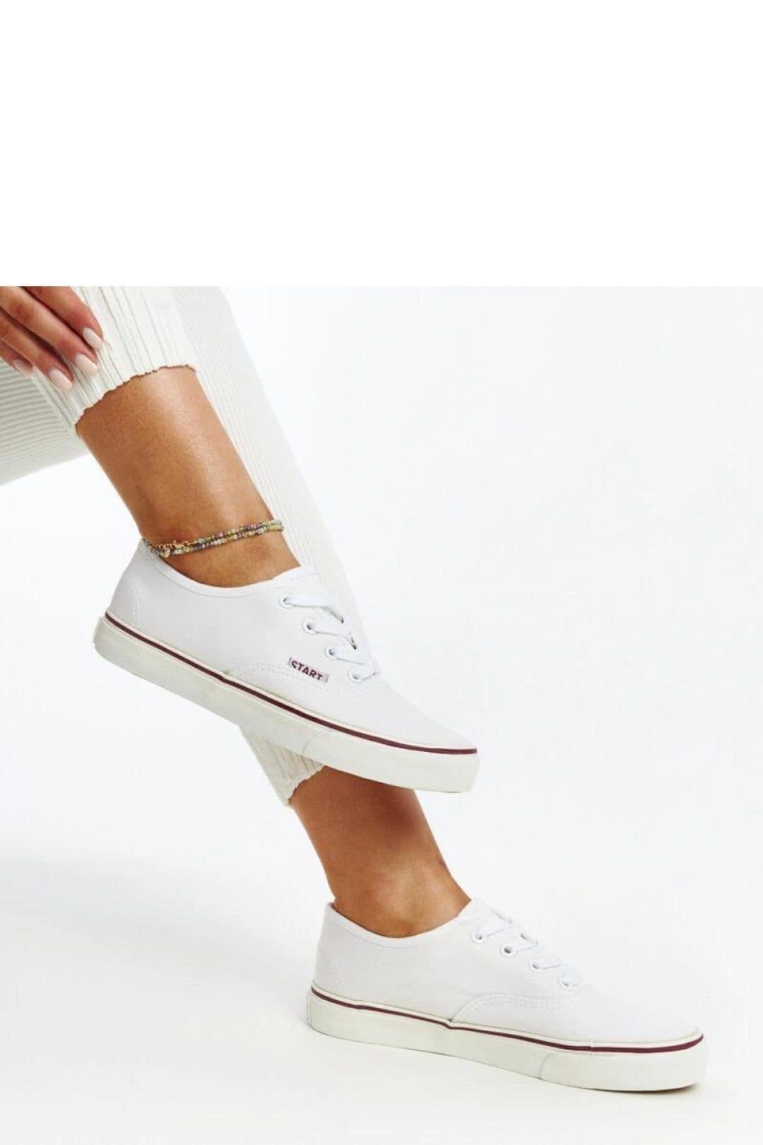 Love Lace Love Lace Women's Classic Lace Up Sneakers Erla Low Profile Rubber Sole Brown in White