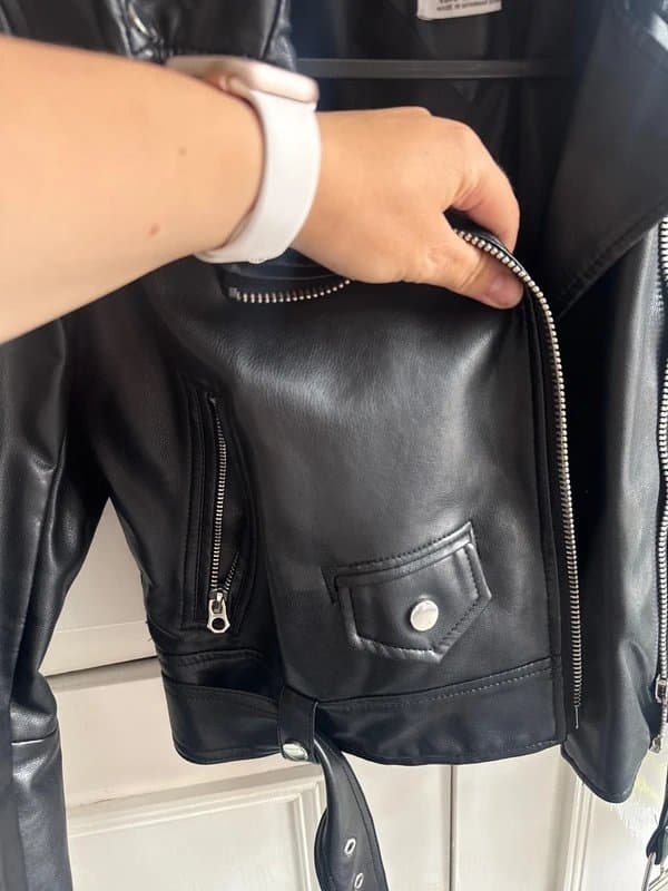Bershka Bershka leather look jacket