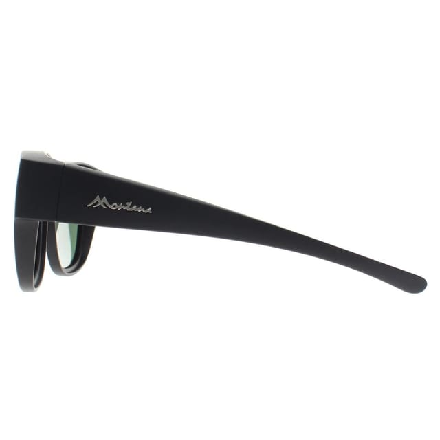 montana montana Men's Square Matte Grey G15 Polarized FO7 Fit Over Glasses Sunglasses in Black - 3