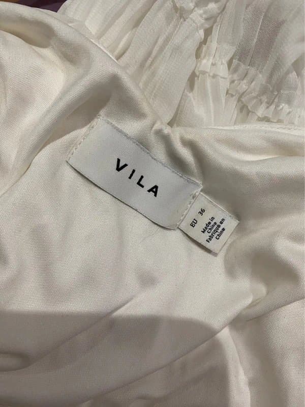 ASOS Asos Vila maxi white ruched dress size UK 8