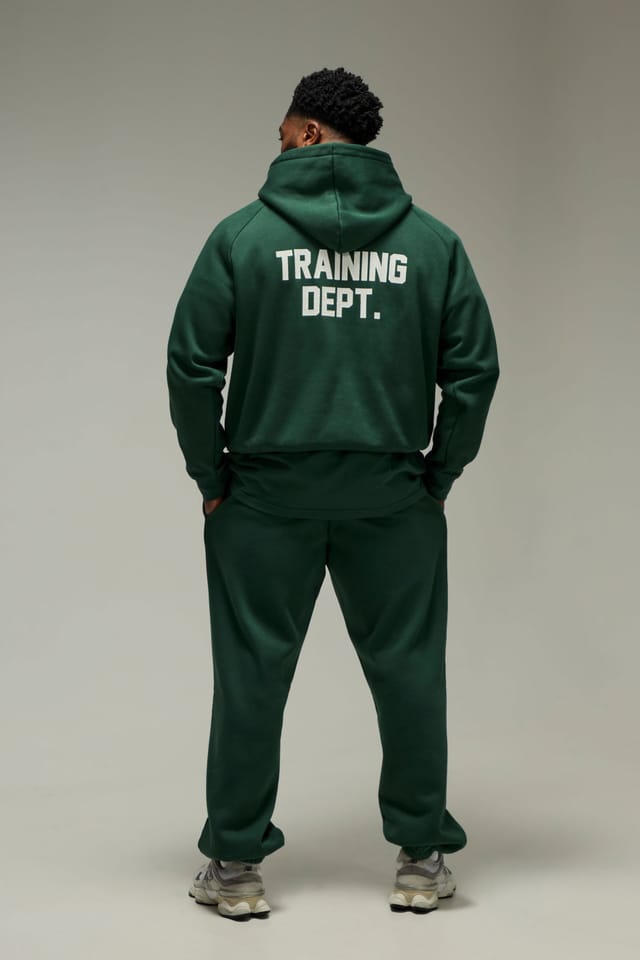 Training Dept. Training Dept. Men's Training Dept Oversized Boxy Hoodie in Green - 2