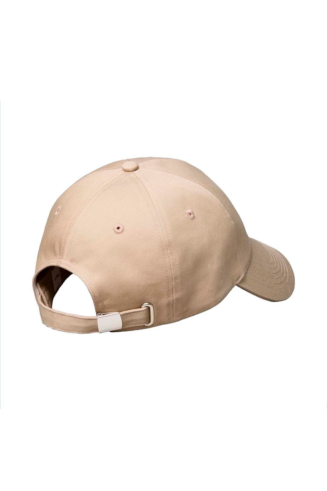 Calvin Klein Calvin Klein Men's Monologo Embroidery Baseball Cap Crockery in Beige - 4