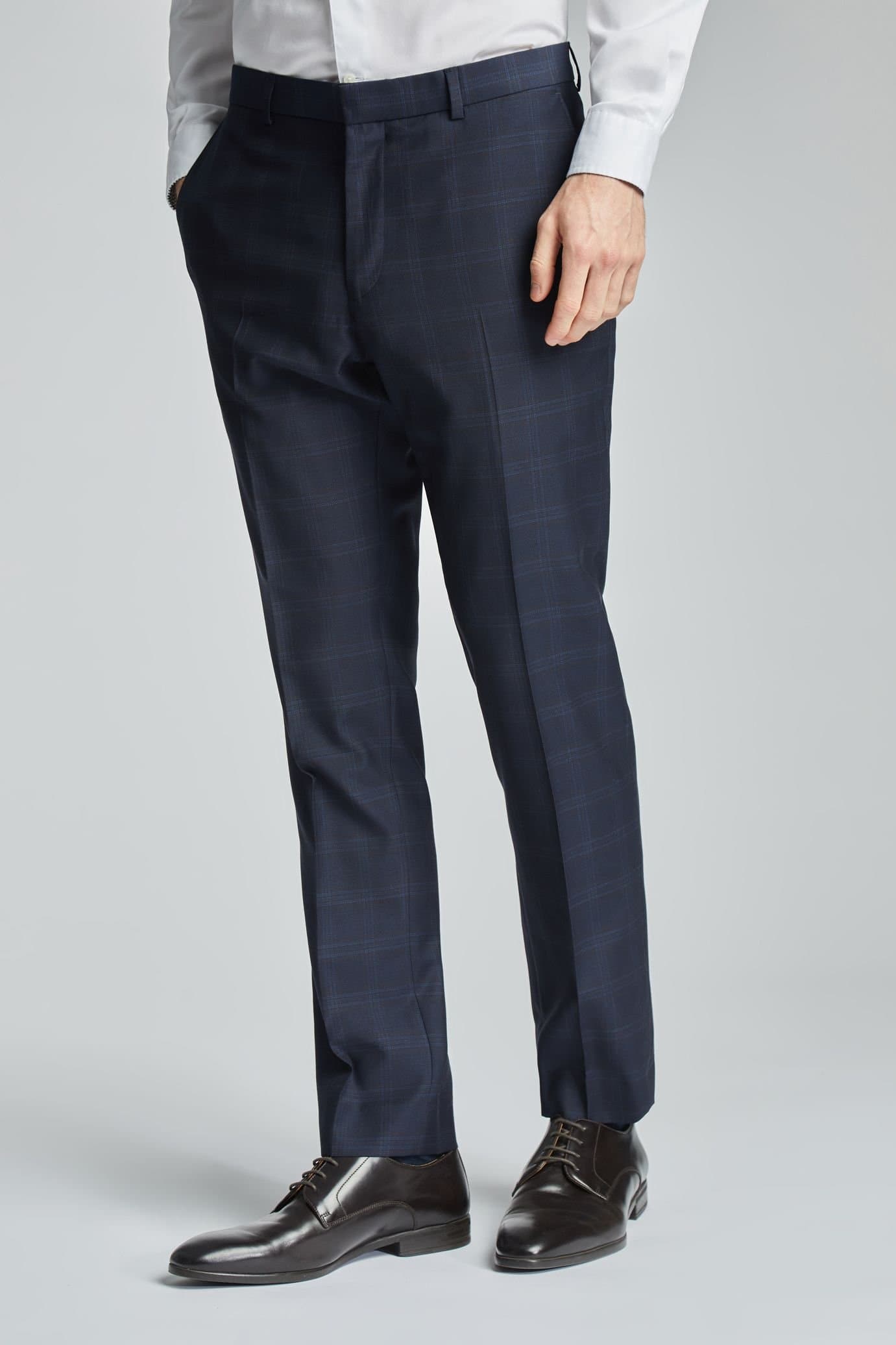 Ted Baker Ted Baker Men's Texture Navy Rust Trousers