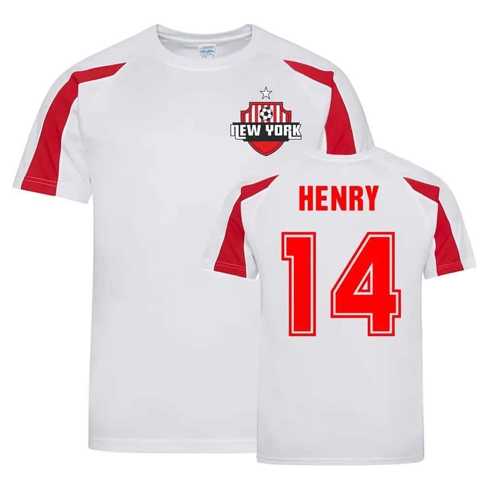New York Red Bulls New York Red Bulls Men's Thierry Henry New York Sports Training Jersey in White