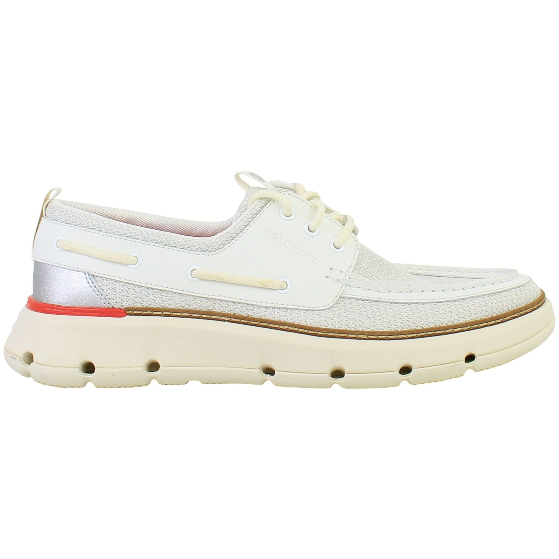 Cole Haan Cole Haan Men's ZERØGRAND Regatta White Boat Shoes - 4