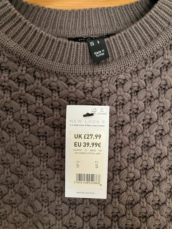 New Look Brand new brown knit jumper