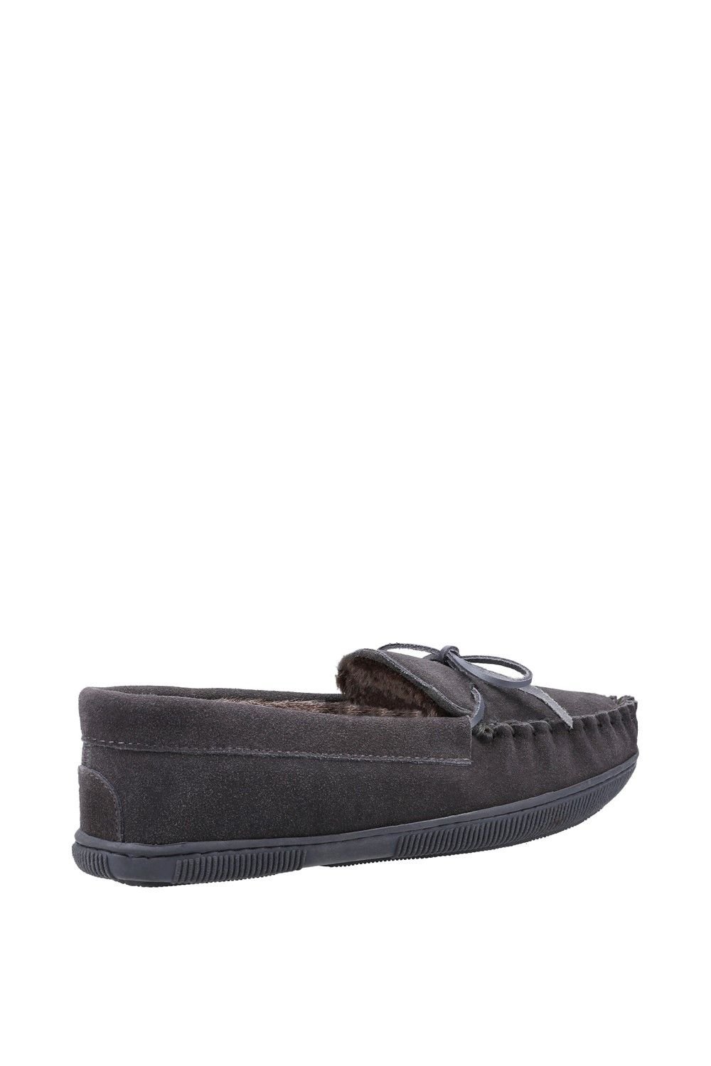 Hush Puppies Hush Puppies Men's Grey 'Ace' Suede Slipper - 2
