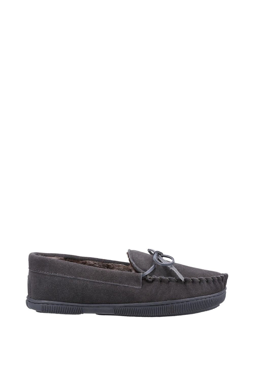 Hush Puppies Hush Puppies Men's Grey 'Ace' Suede Slipper - 4
