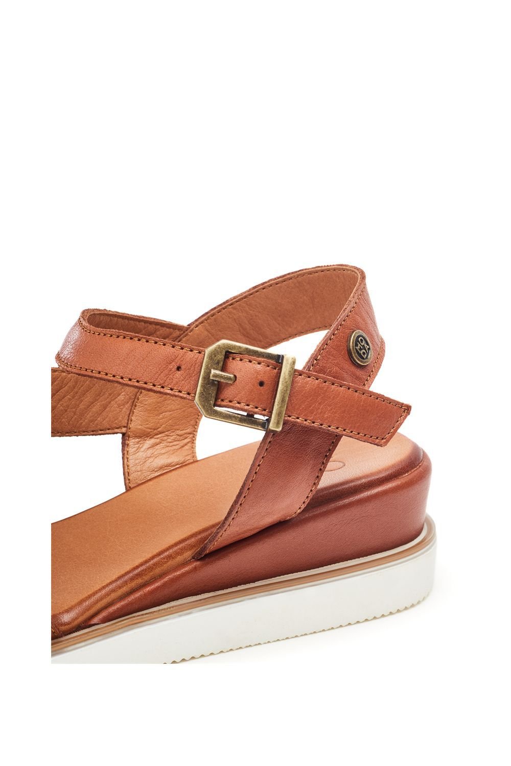 Moda In Pelle Moda In Pelle Women's 'Kapur' Leather Flatforms in Tan - 4