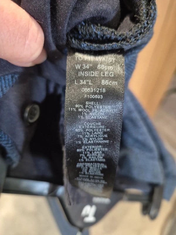 Textured suit trousers