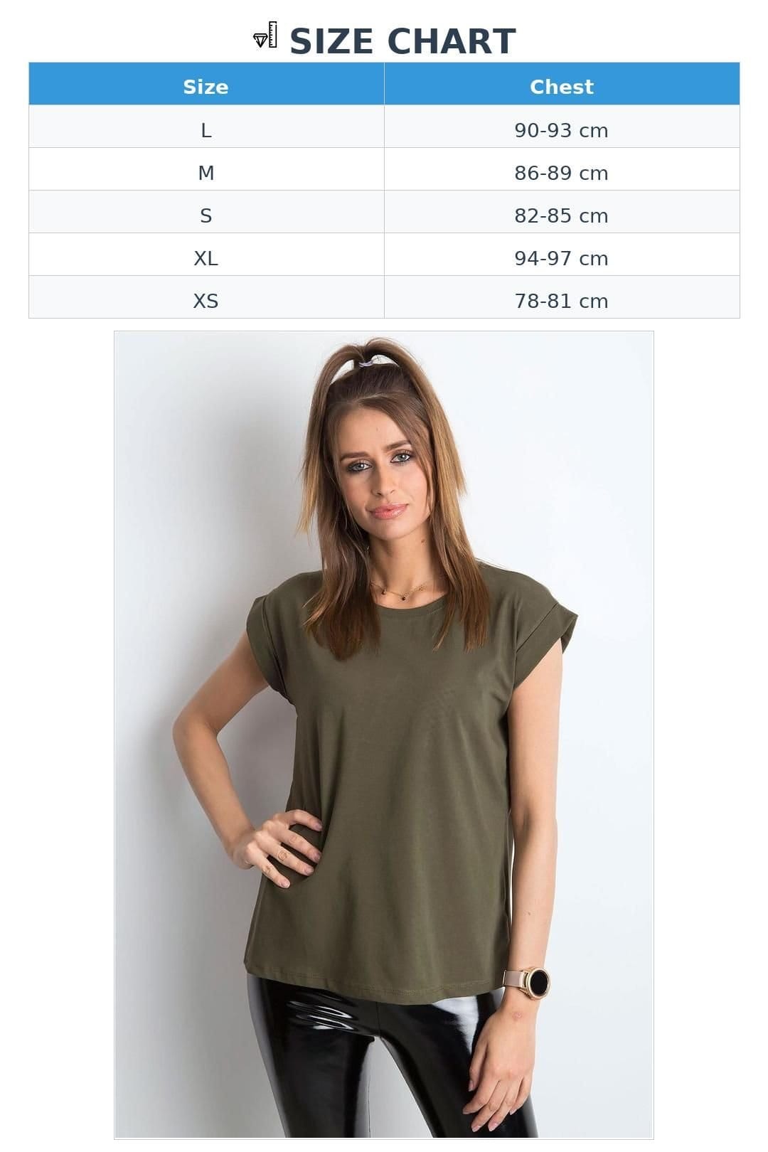 Love Lace Love Lace Women's Straight Cut Short Sleeve T-Shirt Style 168476 in Dark Olive - 4