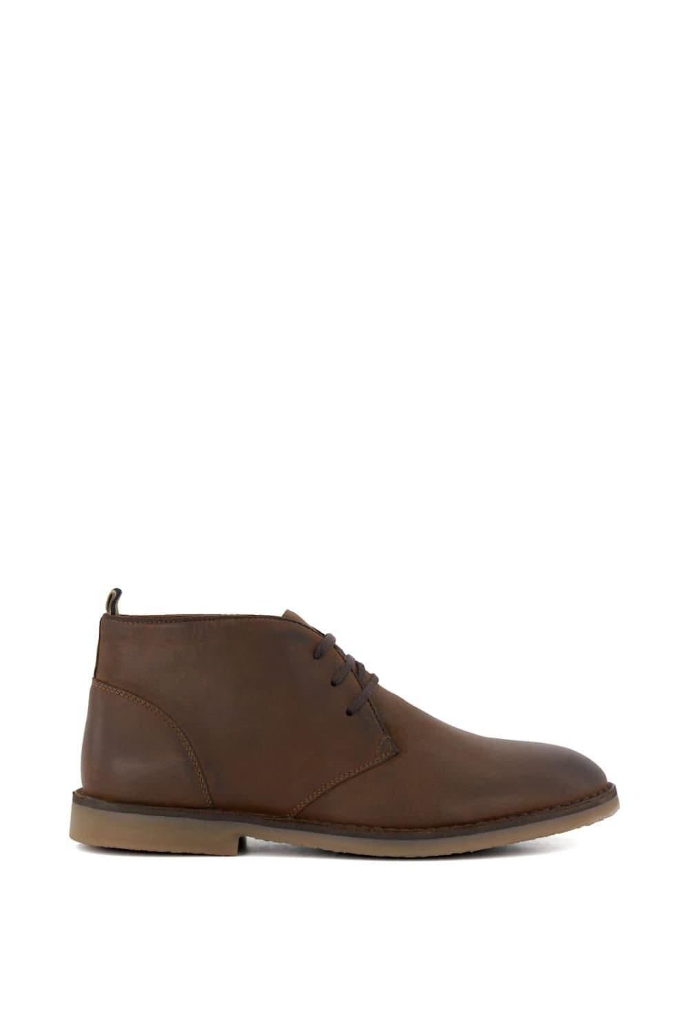 Dune London Dune London Men's 'Cashed' Leather Chukka Boots in Brown