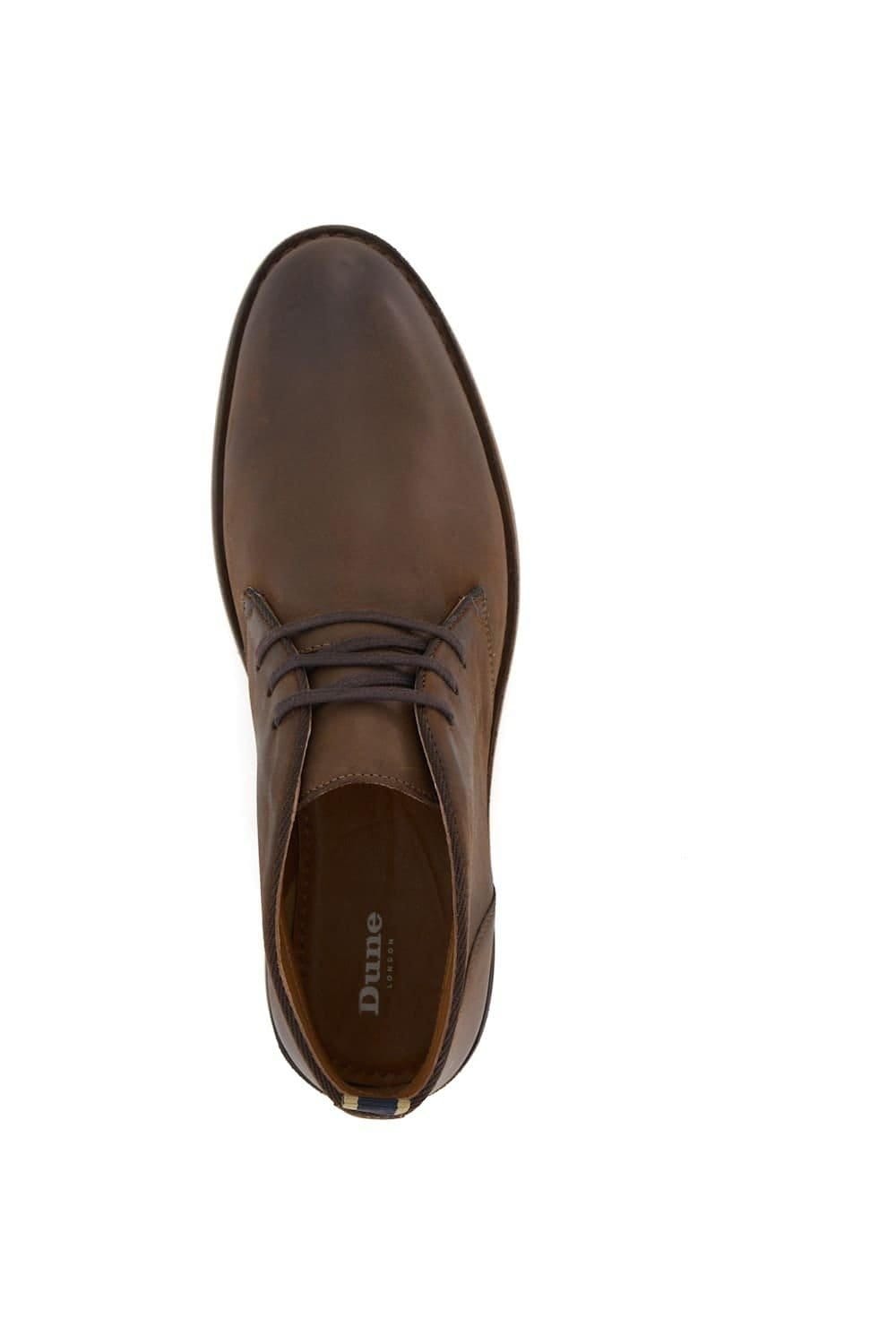 Dune London Dune London Men's 'Cashed' Leather Chukka Boots in Brown - 4