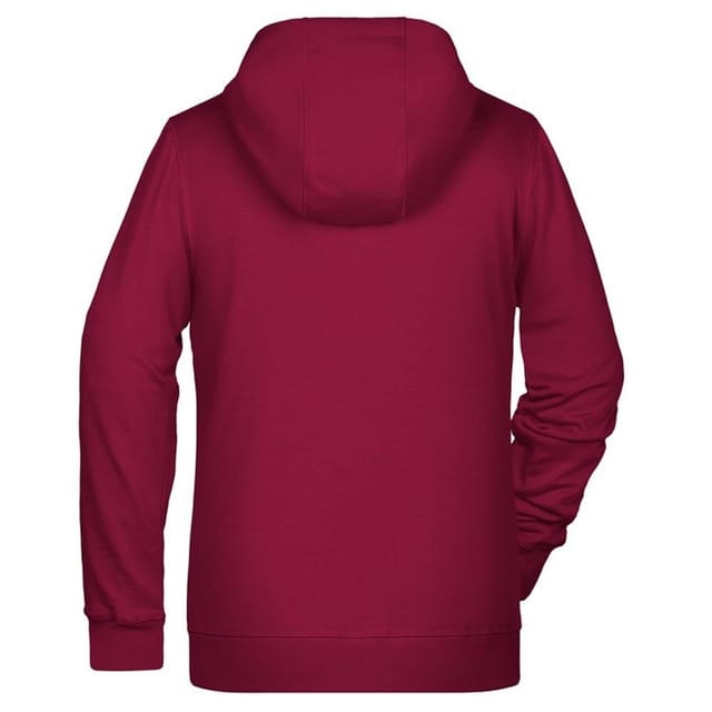 James and Nicholson James and Nicholson Women's Full Zip Hoodie in Wine - 2
