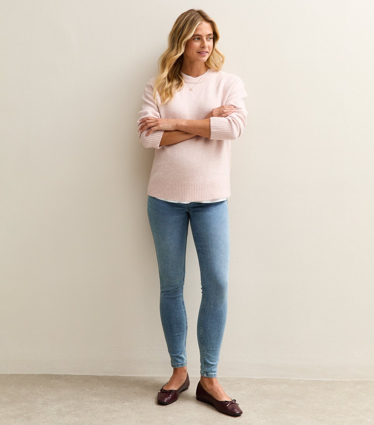 New Look Women's Maternity Blue Lift & Shape Jenna Jeans New Look - 1
