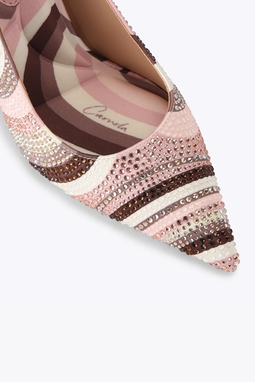Carvela Carvela Women's 'Caramella Sling Court' Fabric Heels in Pink - 4