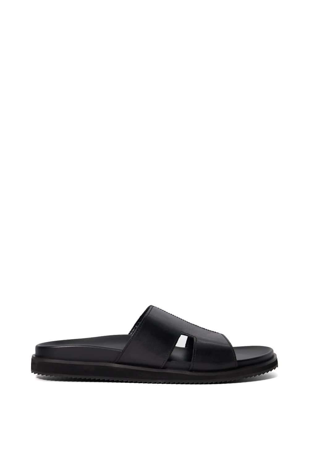 Dune London Dune London Men's 'Insight' Leather Sandals in Black