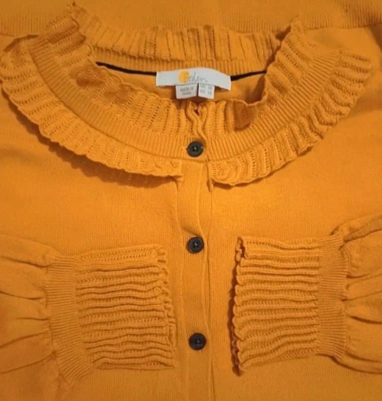 Boden Boden Frederica Pointelle Wool Blend Cardigan - size 18