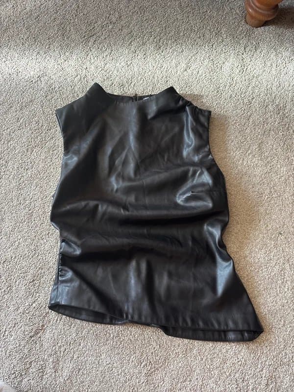 Bershka Leather top