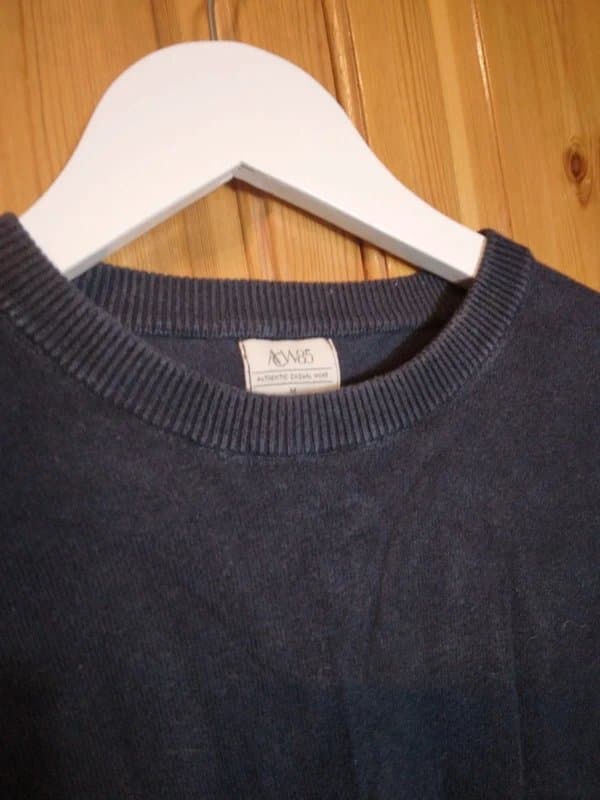 Matalan Mens Size m round neck work crew neck Knitted jumper navy matalan