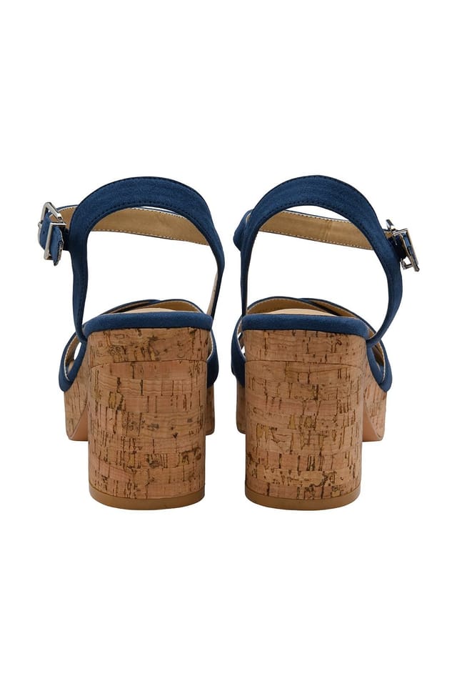 Ravel Ravel Women's Blue Microfibre 'Ghent' Open-Toe Sandals - 3