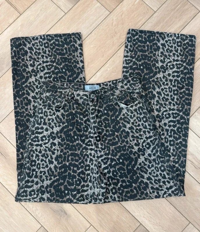 New Look Wide leg leopard jeans