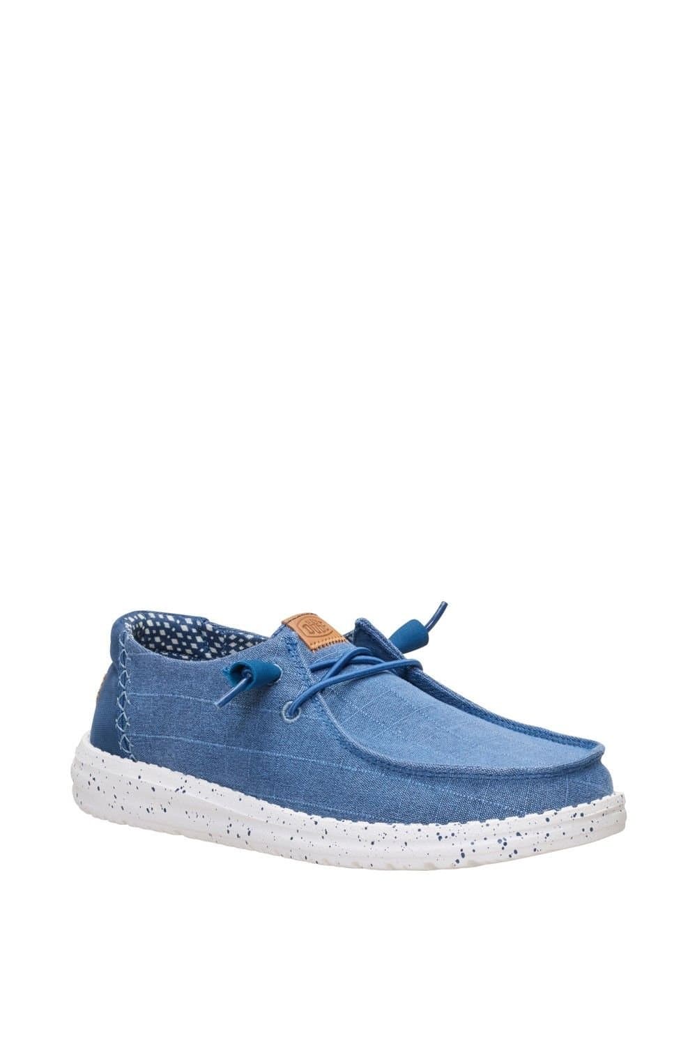 Hey Dude Hey Dude Women's Wendy Chambray Grid Casual Shoe in Blue