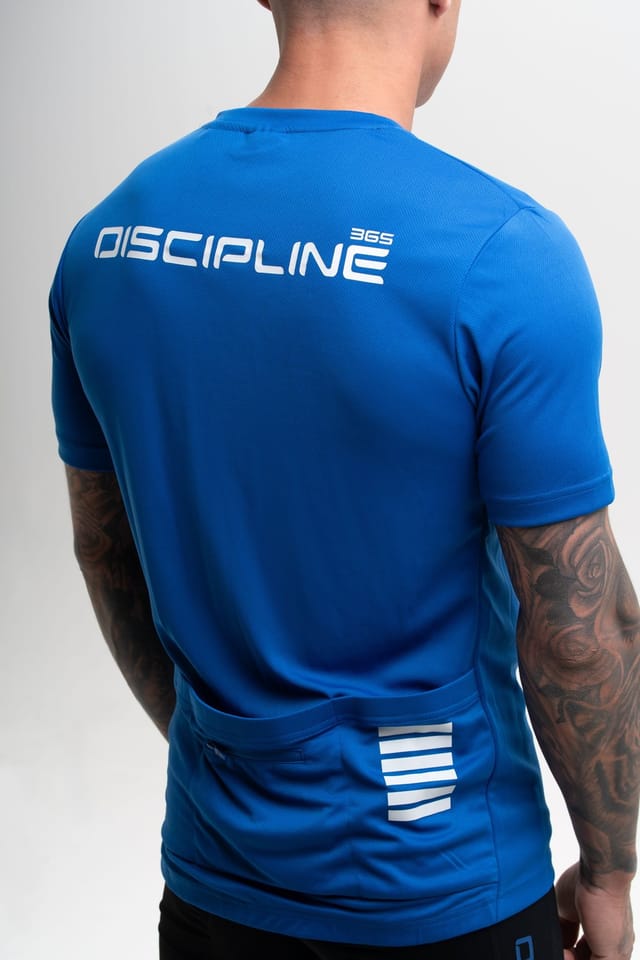 Discipline 365 Discipline 365 Men's Discipline Cycle Jersey with Zip Through Fastening & Reflective Detail in Navy - 2