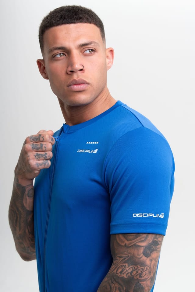 Discipline 365 Discipline 365 Men's Discipline Cycle Jersey with Zip Through Fastening & Reflective Detail in Navy - 3