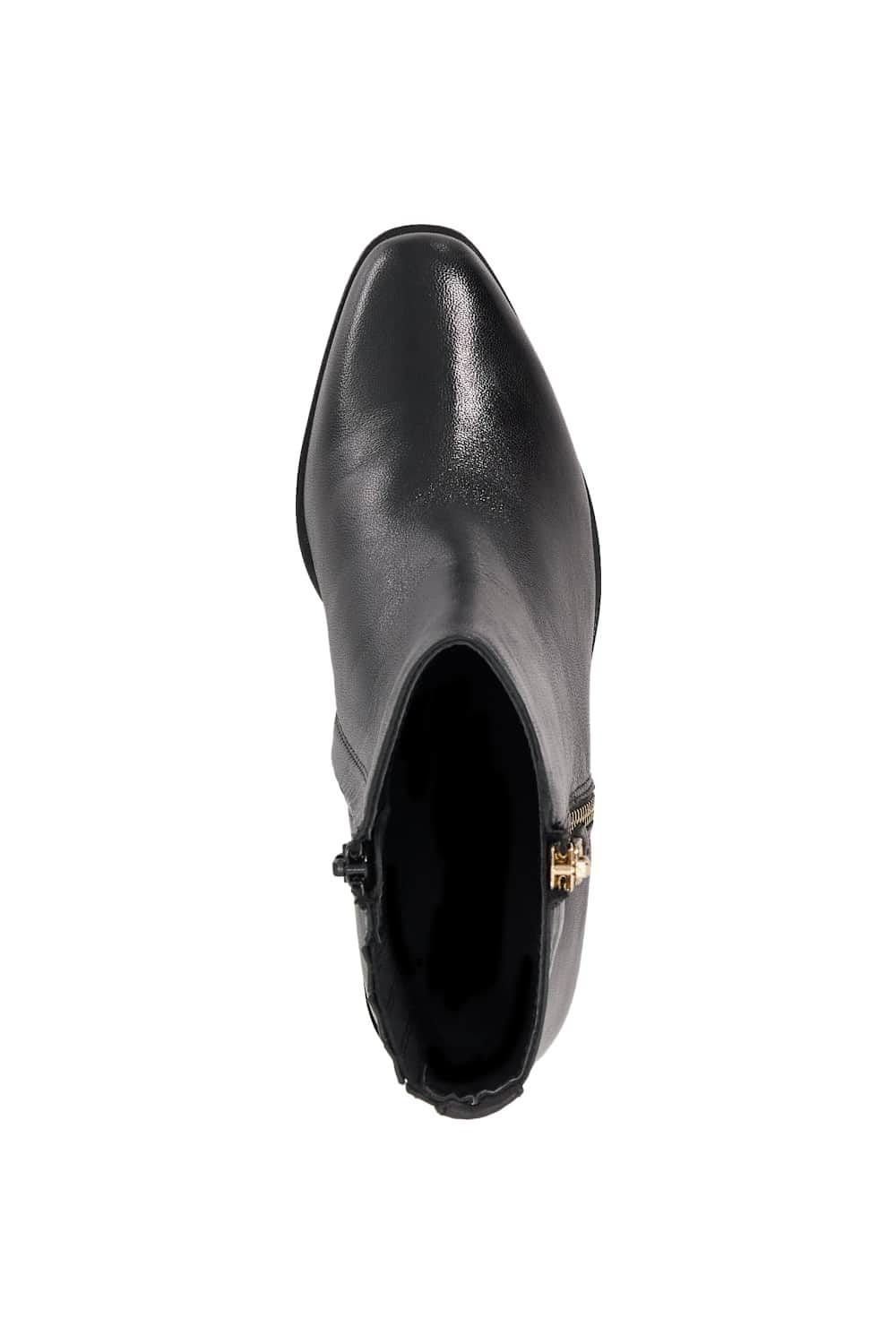 Dune London Dune London Women's 'Purl' Leather Ankle Boots in Black - 4