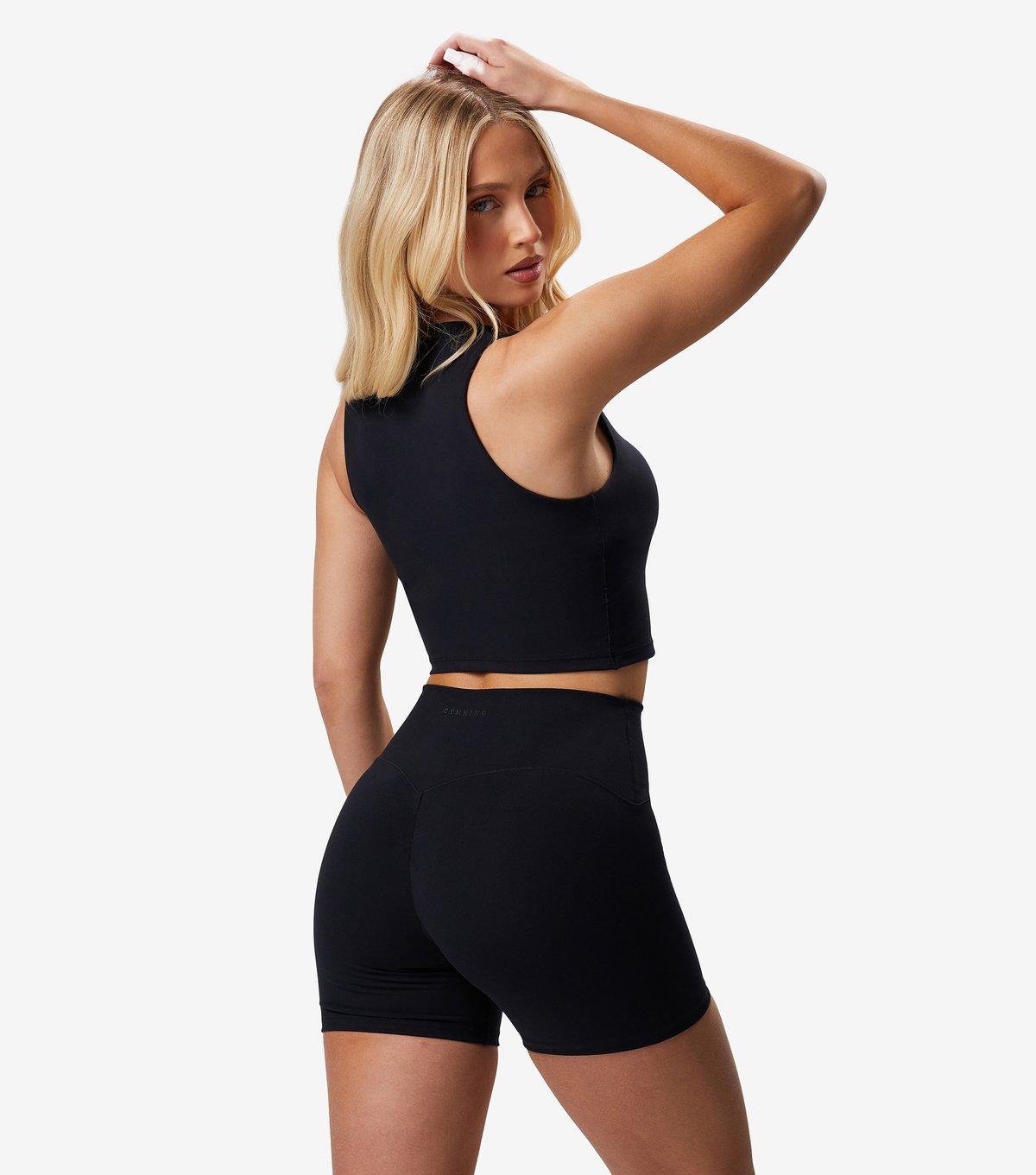 Gym King Women's Black Crop Tank Top Gym King New Look - 3