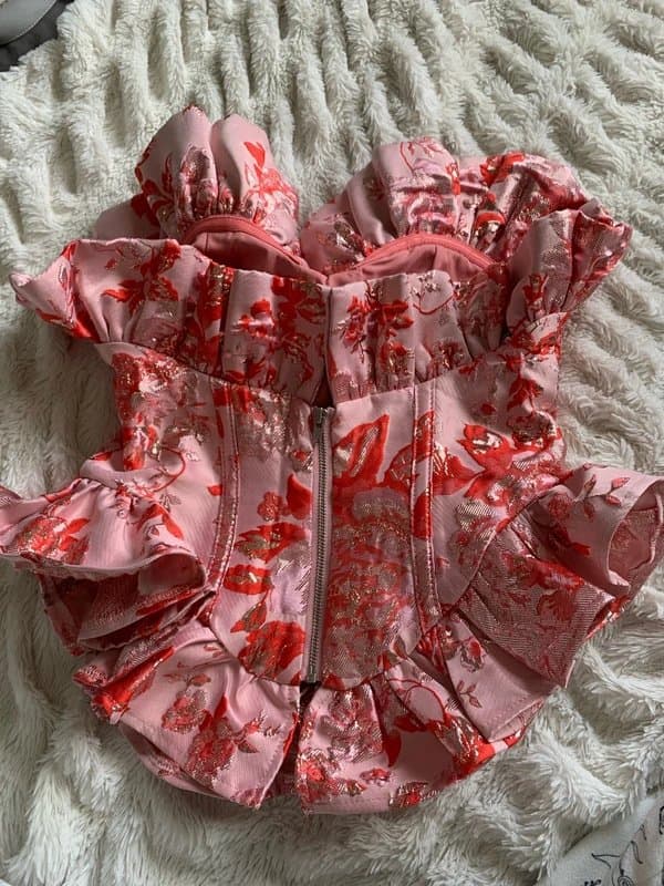 ASOS ASOS Luxe pink corset top