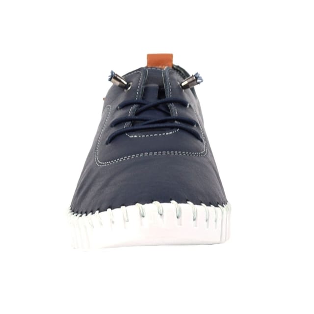 Lunar Lunar Women's Flamborough Leather Shoes in Navy - 3