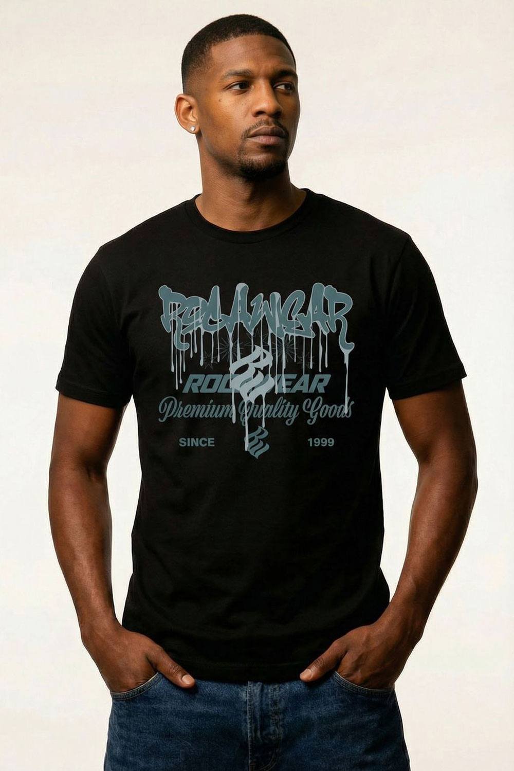 RocaWear Rocawear Men's Overlay T-Shirt in Black - 4