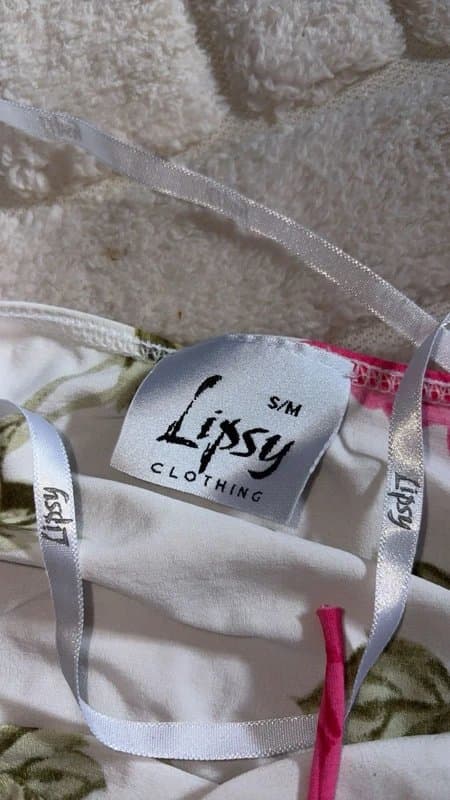 Lipsy Halter Neck Top Size S/M