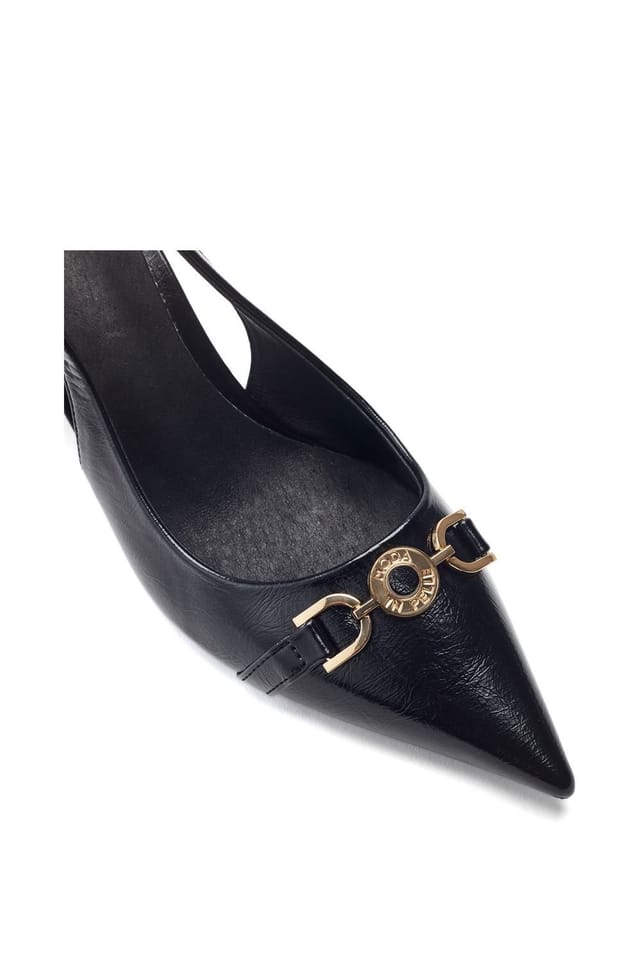 Moda In Pelle Moda In Pelle Women's 'Ginen' Patent Court Shoes in Black - 3