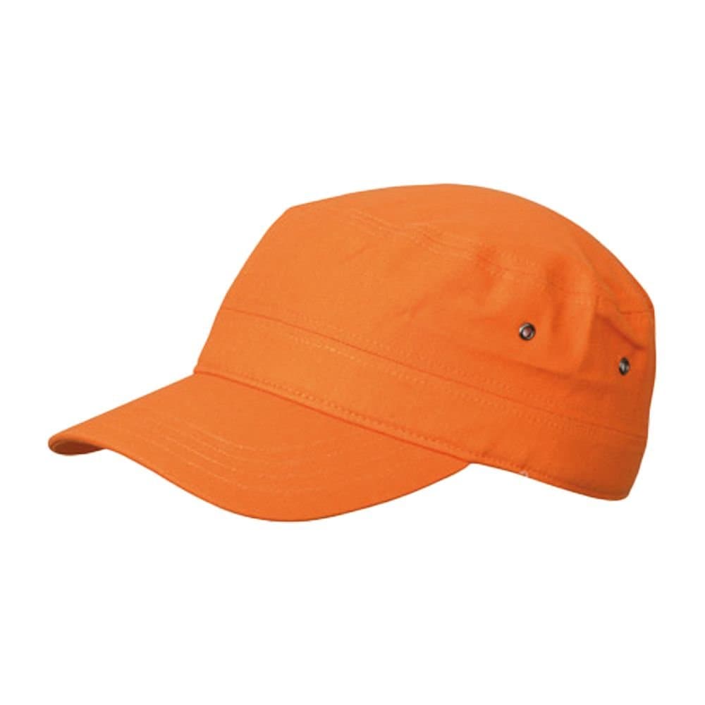 Myrtle Beach Myrtle Beach Men's Cotton Canvas Army Cap in Orange
