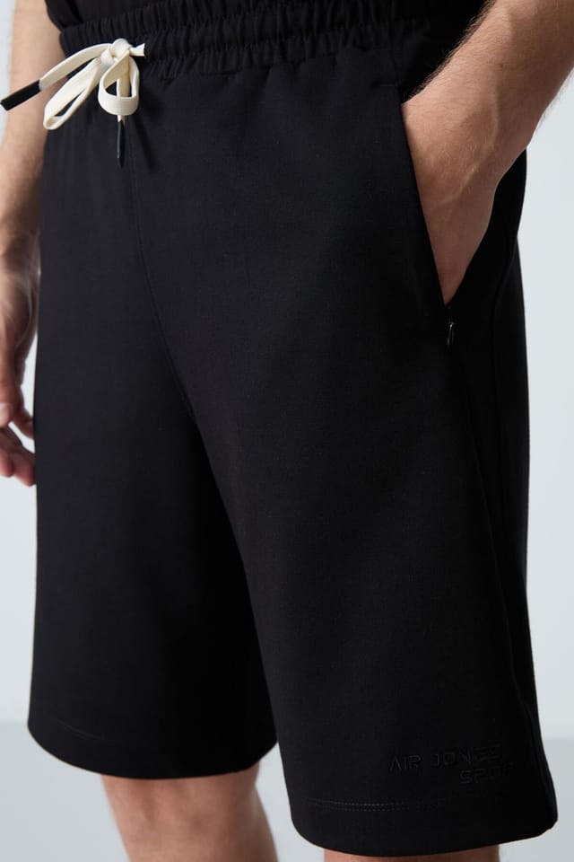 Tommy Life Tommy Life Men's Regular Fit Jersey Shorts in Black - 3