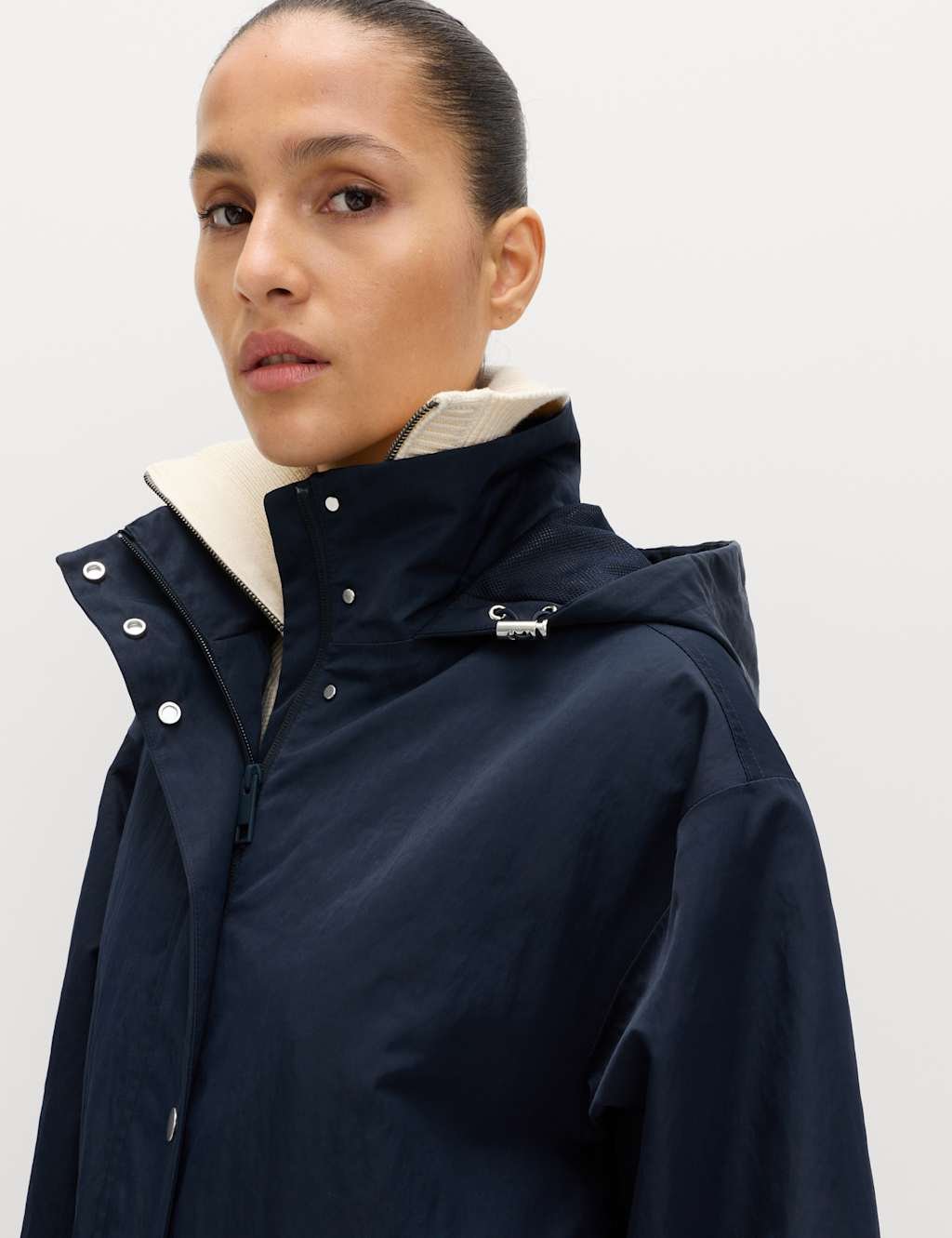 Marks & Spencer M&S Waterproof Stormwear™ Ultra Hooded Parka Midnight Navy - 2