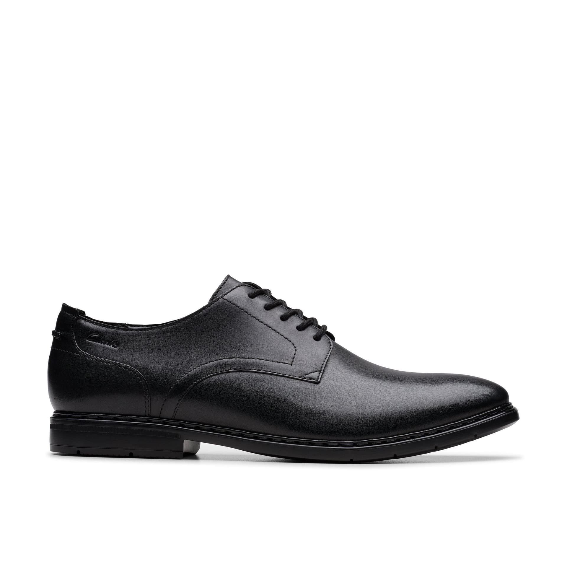 Clarks Clarks Men's Banbury Derby Black Leather Derby Shoes, Lace Up