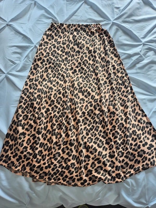 Italian Fashion BNWT Italy Silk Blend Coral Satin Slip Skirt 16 - 1