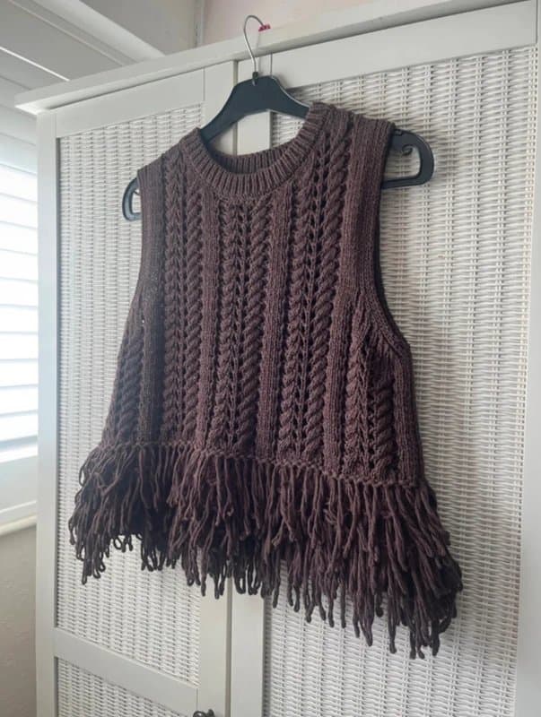 New Look New look knitted top size 14 chocolate brown