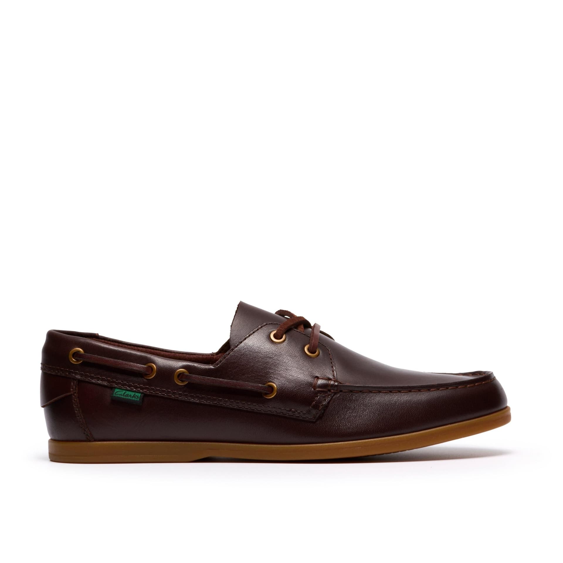 Clarks Clarks Men's Charmouth Lace Brown Leather Boat Shoes